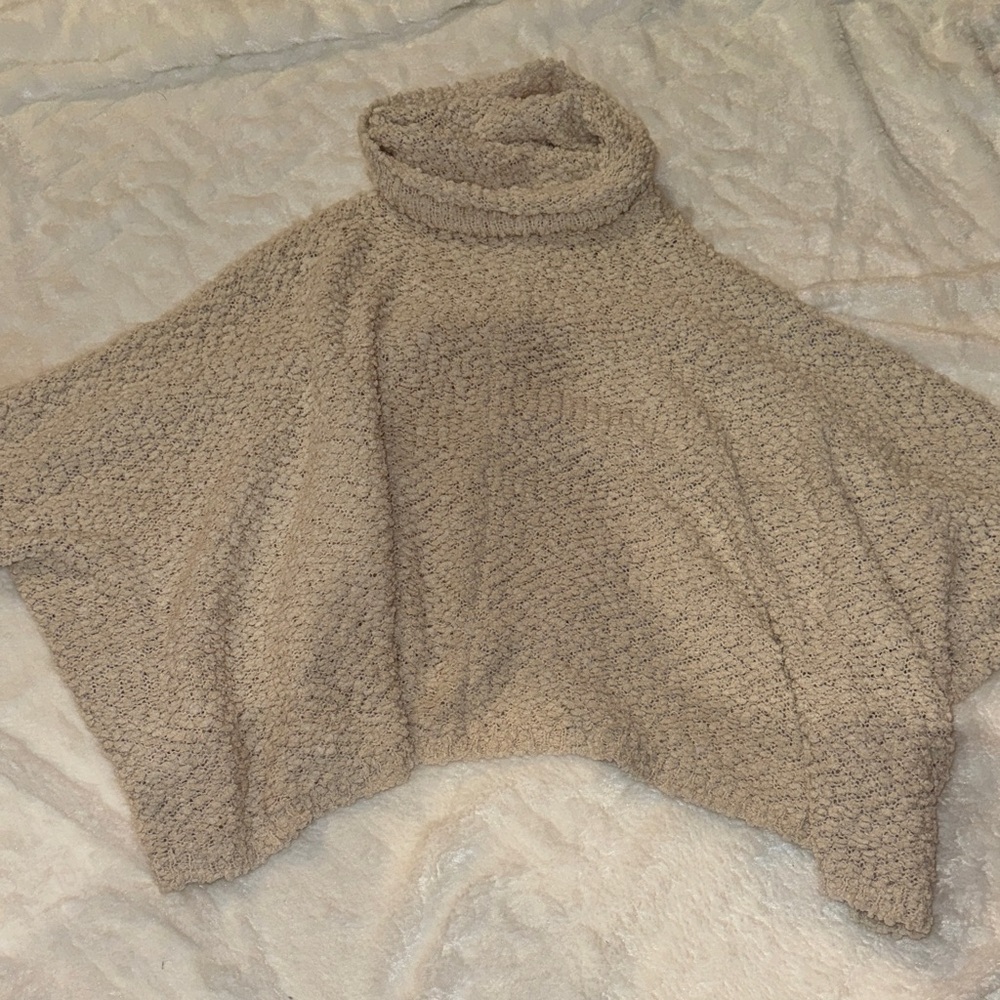 Cozy Tan Turtleneck Sweater